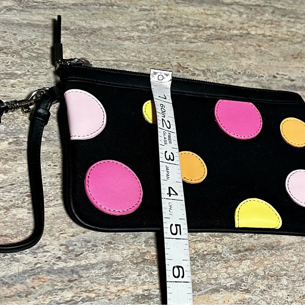 Talbots Wristlet With Multicolored Polka Dots - image 3